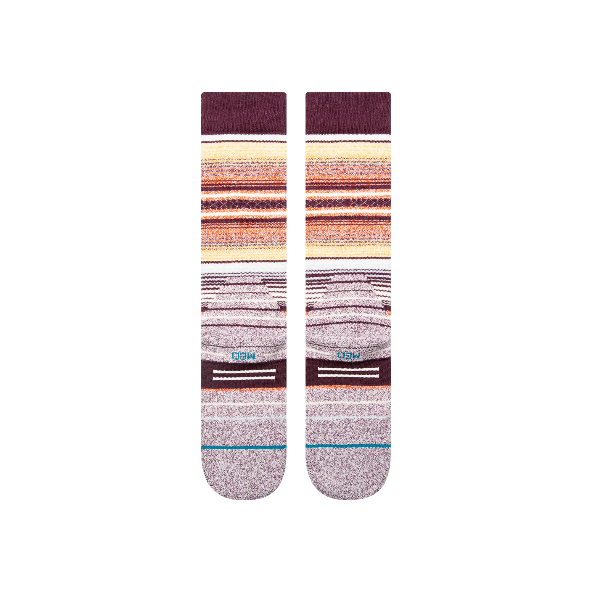 Stance Medium Performance Wool Snow OTC Socks Curren-Wine - Winter 2024/2025 - Image 3