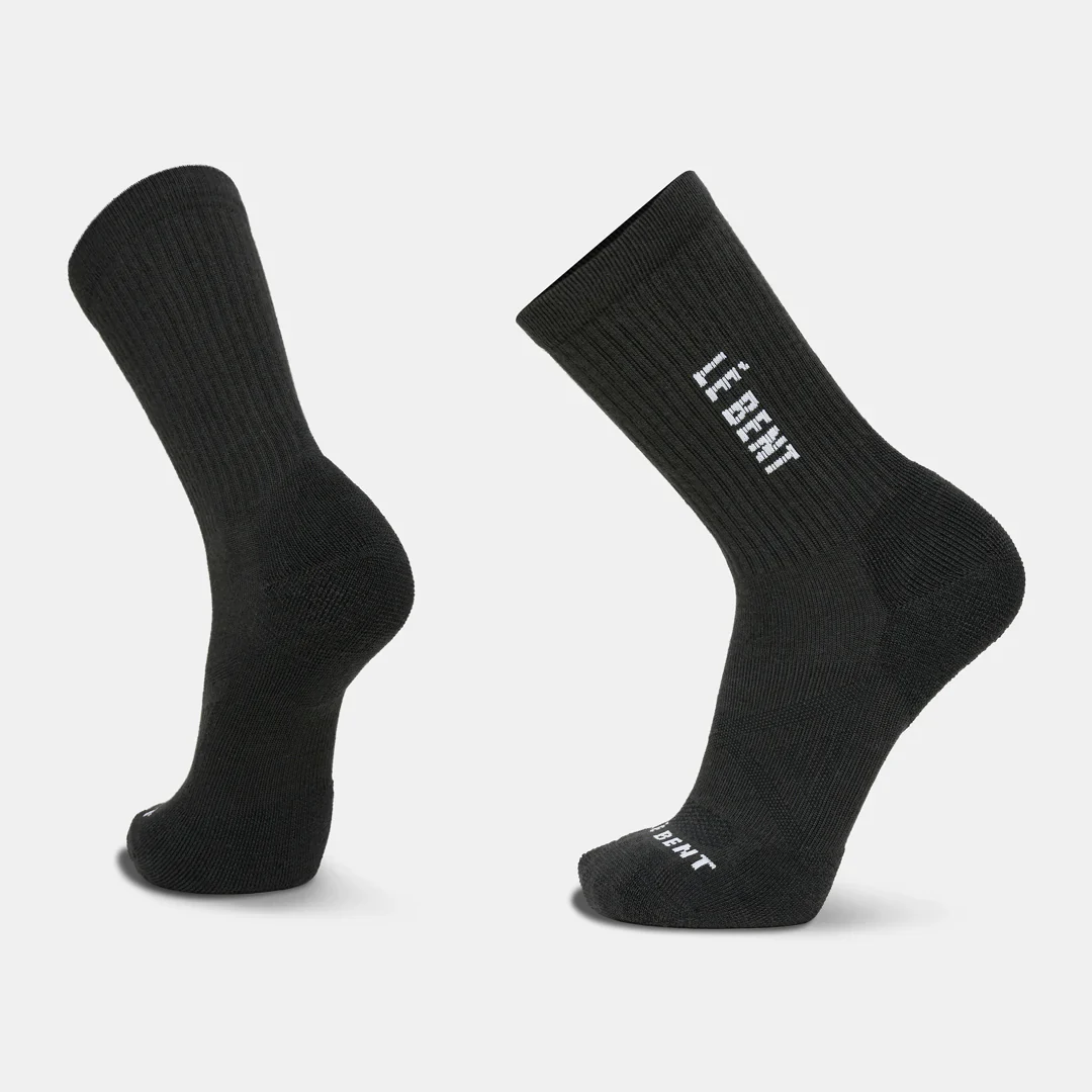 Le Bent Targeted Cushion Logo 3/4 Crew Ribbed Sock - Winter 2025/2026