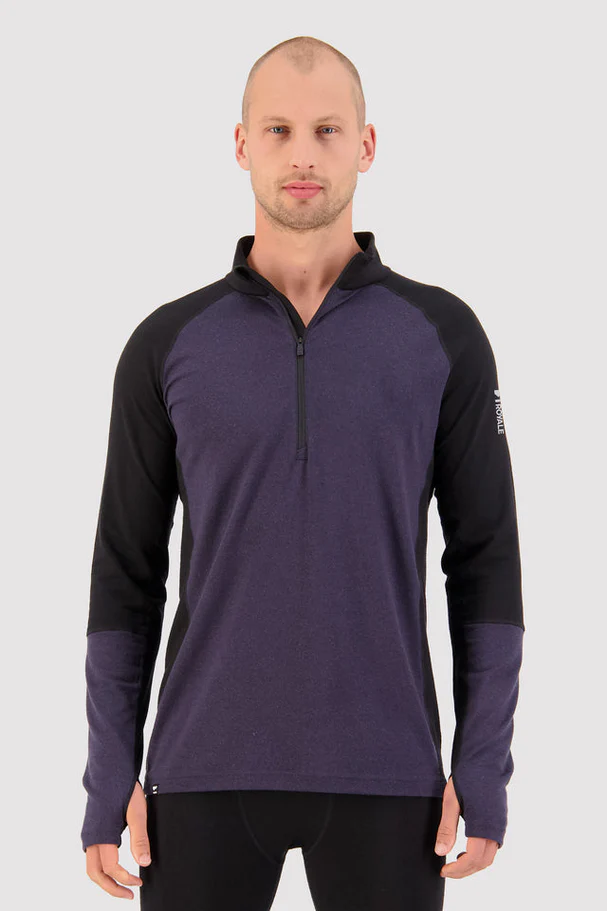 Mons Royale Men's Olympus Merino Base Layer 1/2 Zip Long Sleeve - Winter 2025/2026 - Image 2