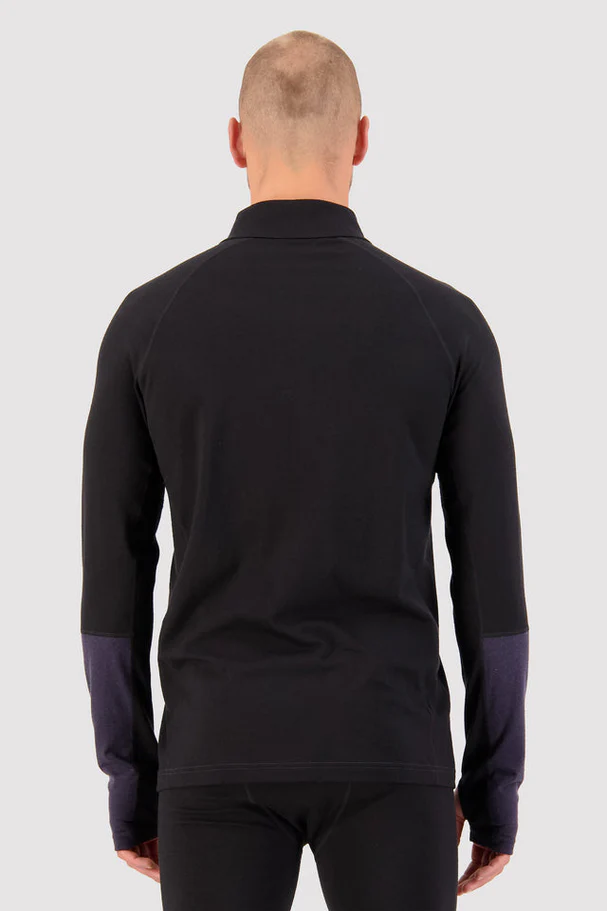 Mons Royale Men's Olympus Merino Base Layer 1/2 Zip Long Sleeve - Winter 2025/2026 - Image 3