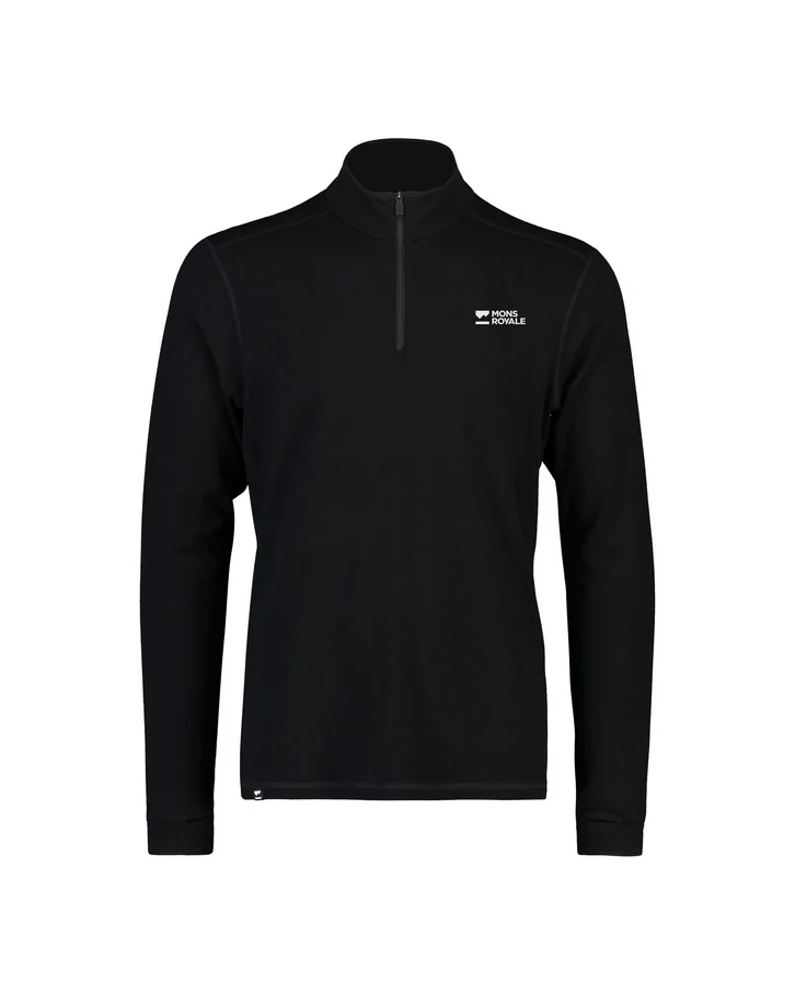 Mons Royale Men's Cascade Merino Base Layer 1/4 Zip Long Sleeve - Winter 2025/2026 - Image 2