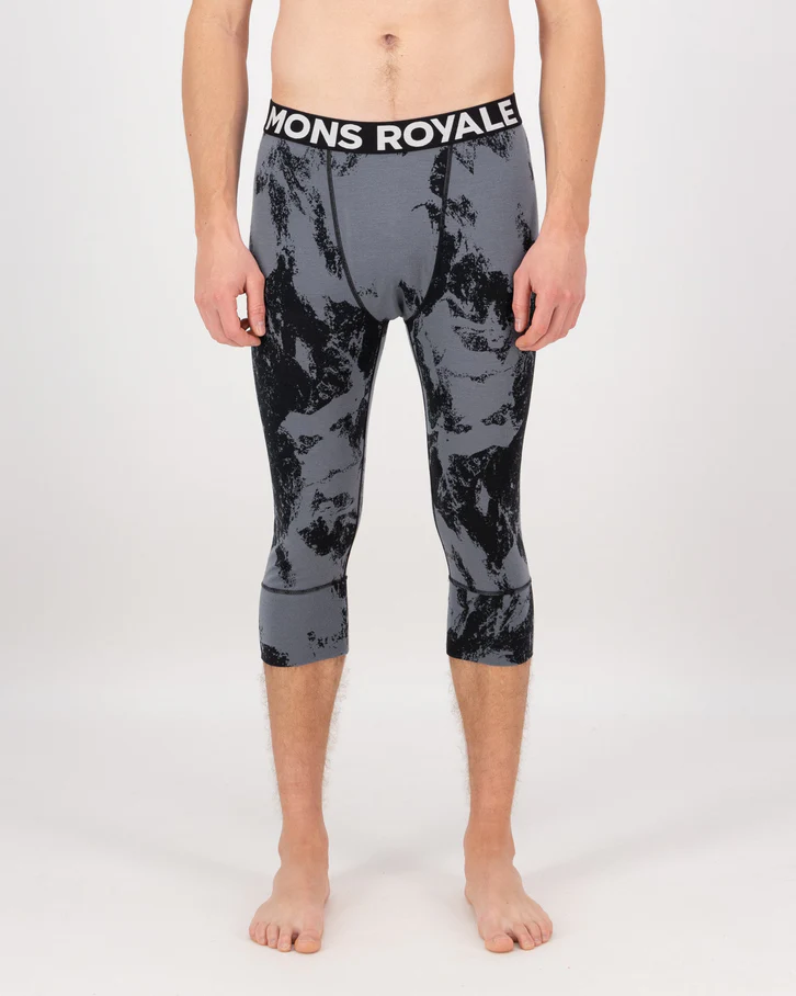Mons Royale Men's Cascade Merino Base Layer 3/4 Legging - Winter 2025/2026 - Image 3