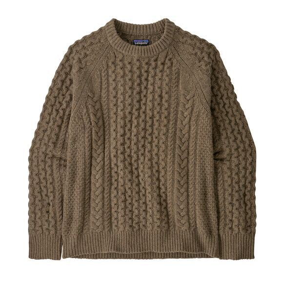 Patagonia Recycled Wool-Blend Cable-Knit Crewneck Sweater - Fall 2025