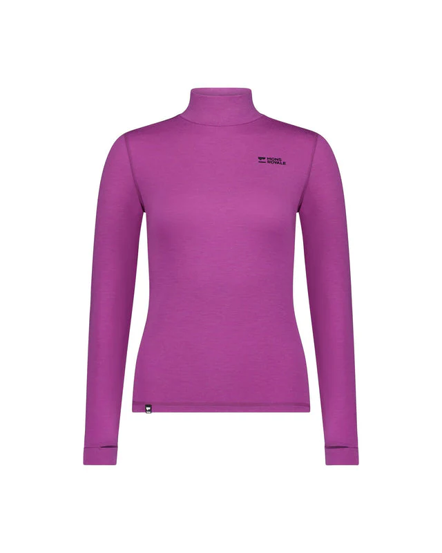 Mons Royale Women's Cascade Merino Base Layer Mock Neck Long Sleeve - Winter 2025/2026
